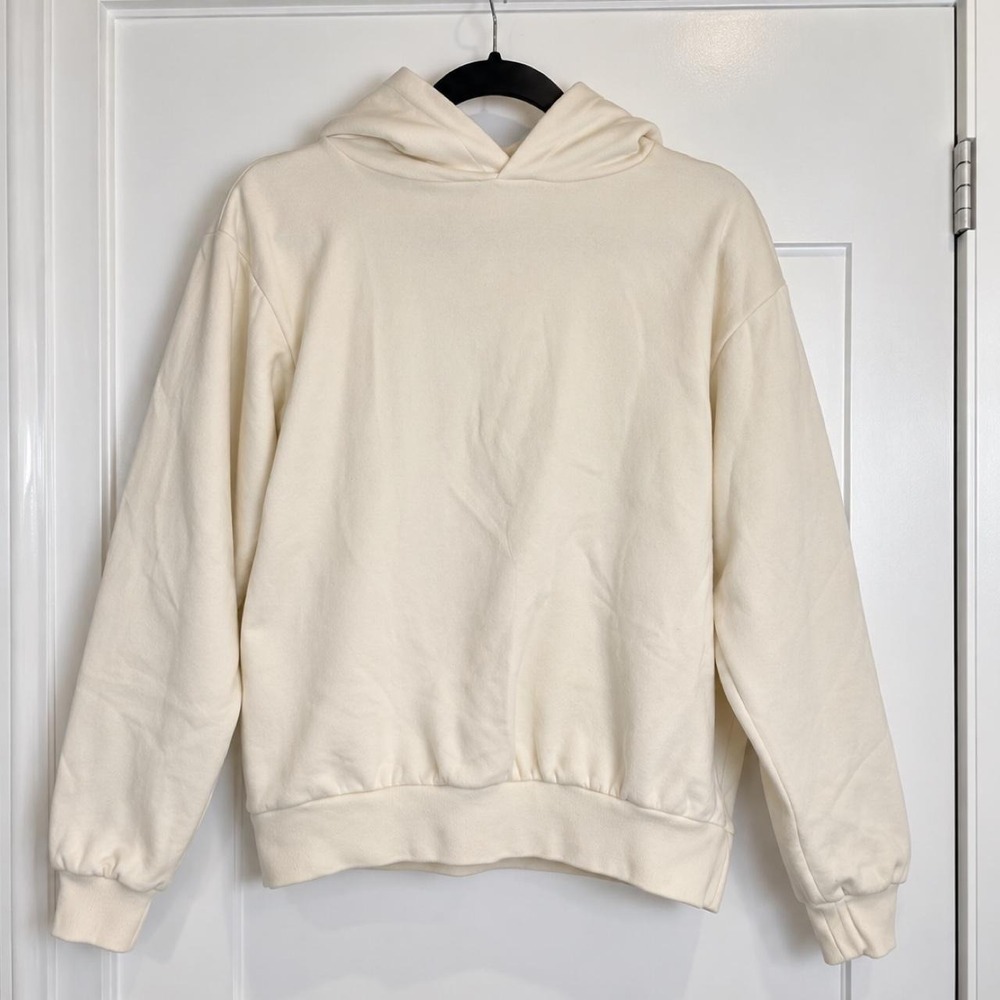 Zara Cream Oversized Hoodie — Size Small